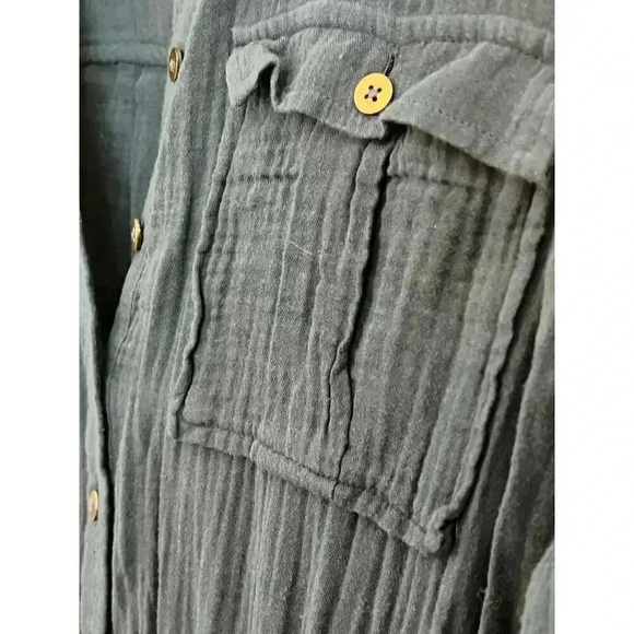 madewell jumpsuit organic 100% cotton coastal blue size 00 - Picture 4 of 10